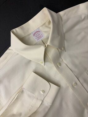 Brooks Brothers 17-35 The Original Polo Shirt Traditional Fit Non-Iron Supima